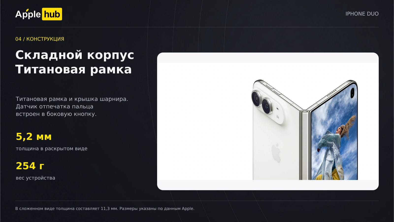 Apple iPhone Duo — Титановый корпус и Touch ID